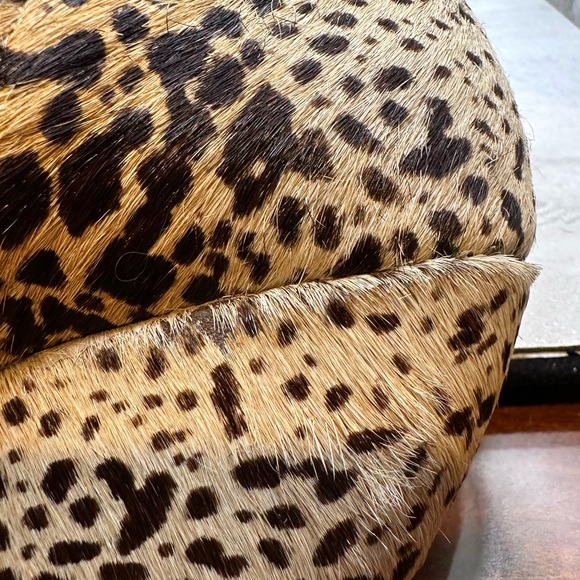 Matisse Ladies “Teddy” Cow Hide Leopard Print Ankle Boot, Zipper/Wedge Heel Sz 6 - Picture 13 of 16